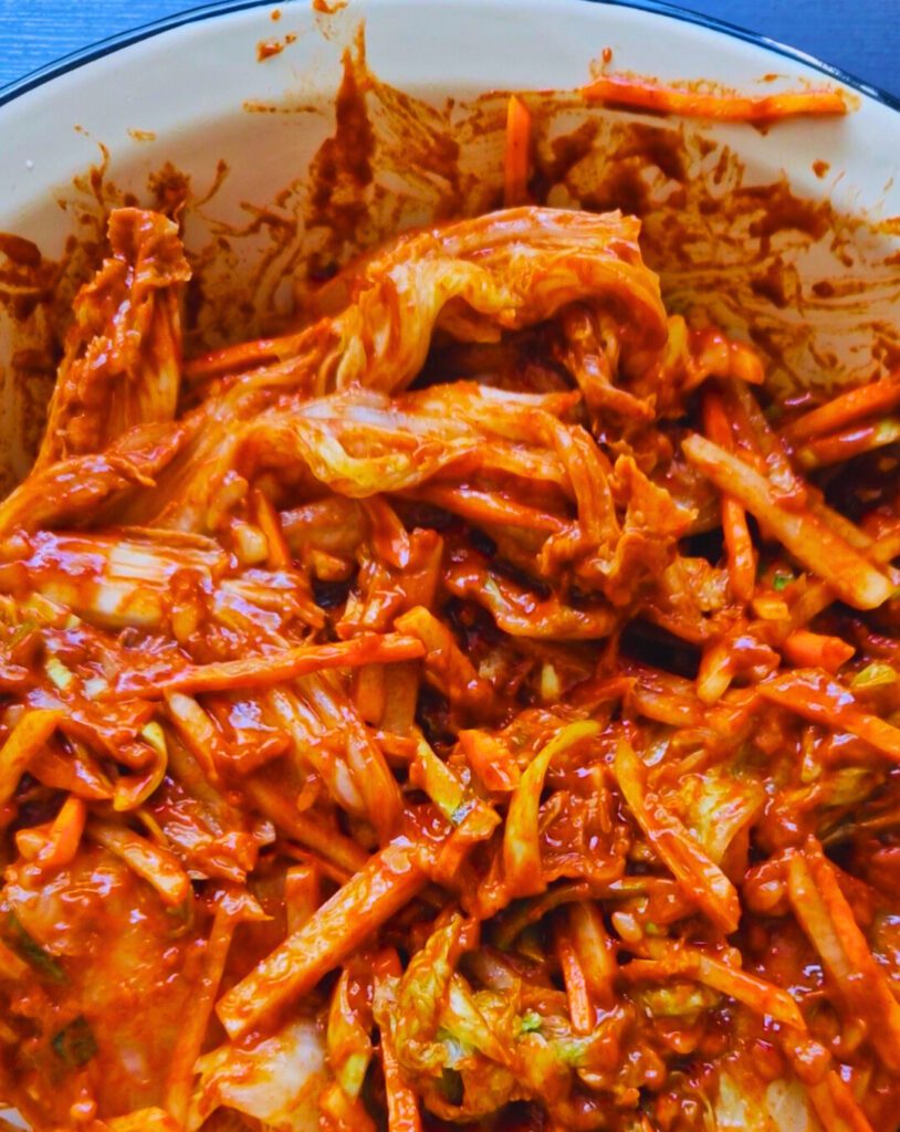 Sweet, sour and crunchy kimchi