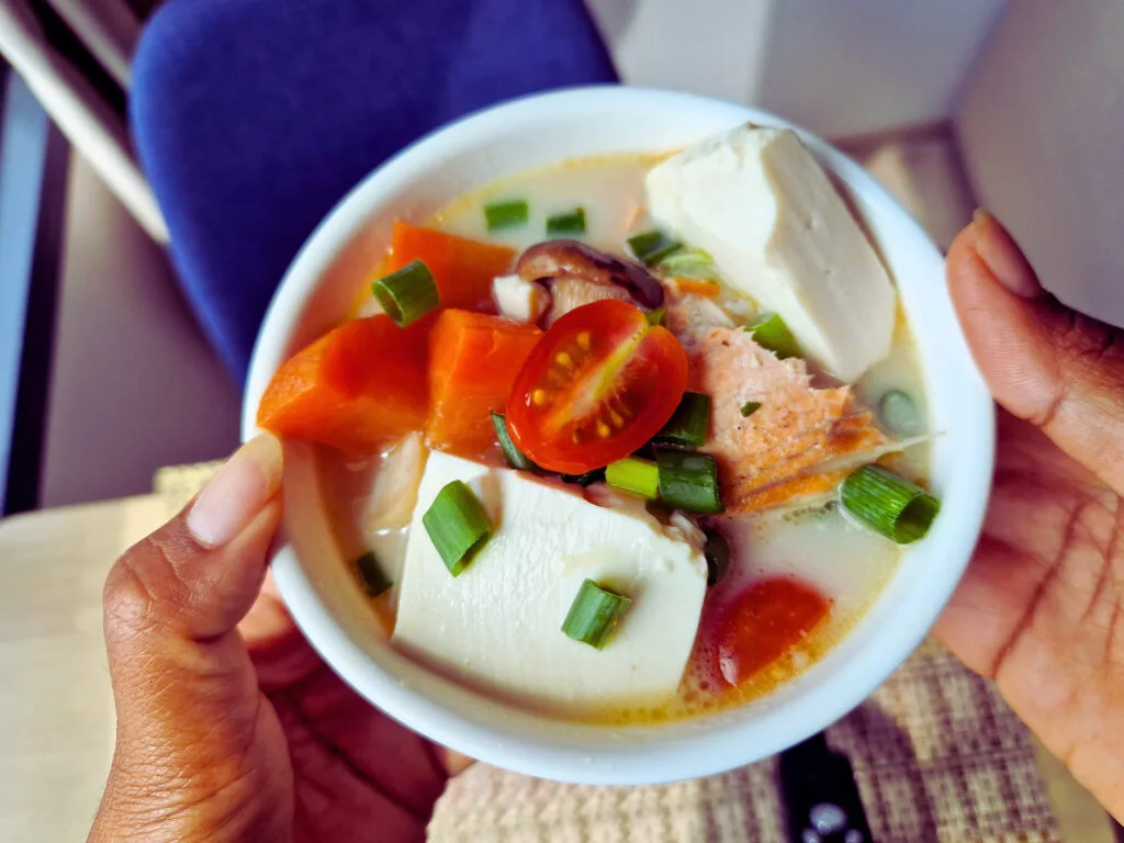 Salmon head soup