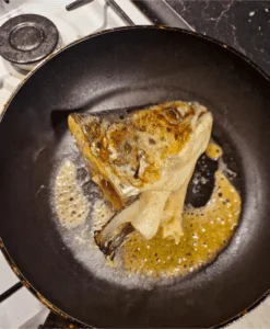Fried Head Salmon