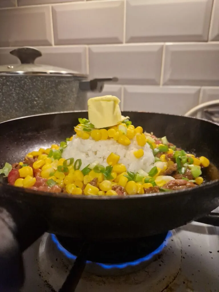How I Make the Perfect Pepper Beef Rice at Home 4 pepper lunch beef rice process