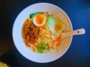 Spicy Sesame Ramen with Pork