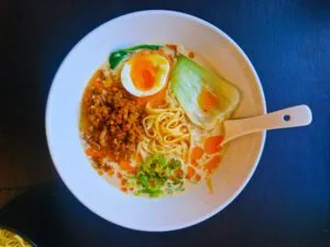 Spicy Sesame Ramen with Pork