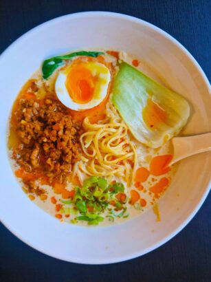 Spicy Sesame Ramen with Pork