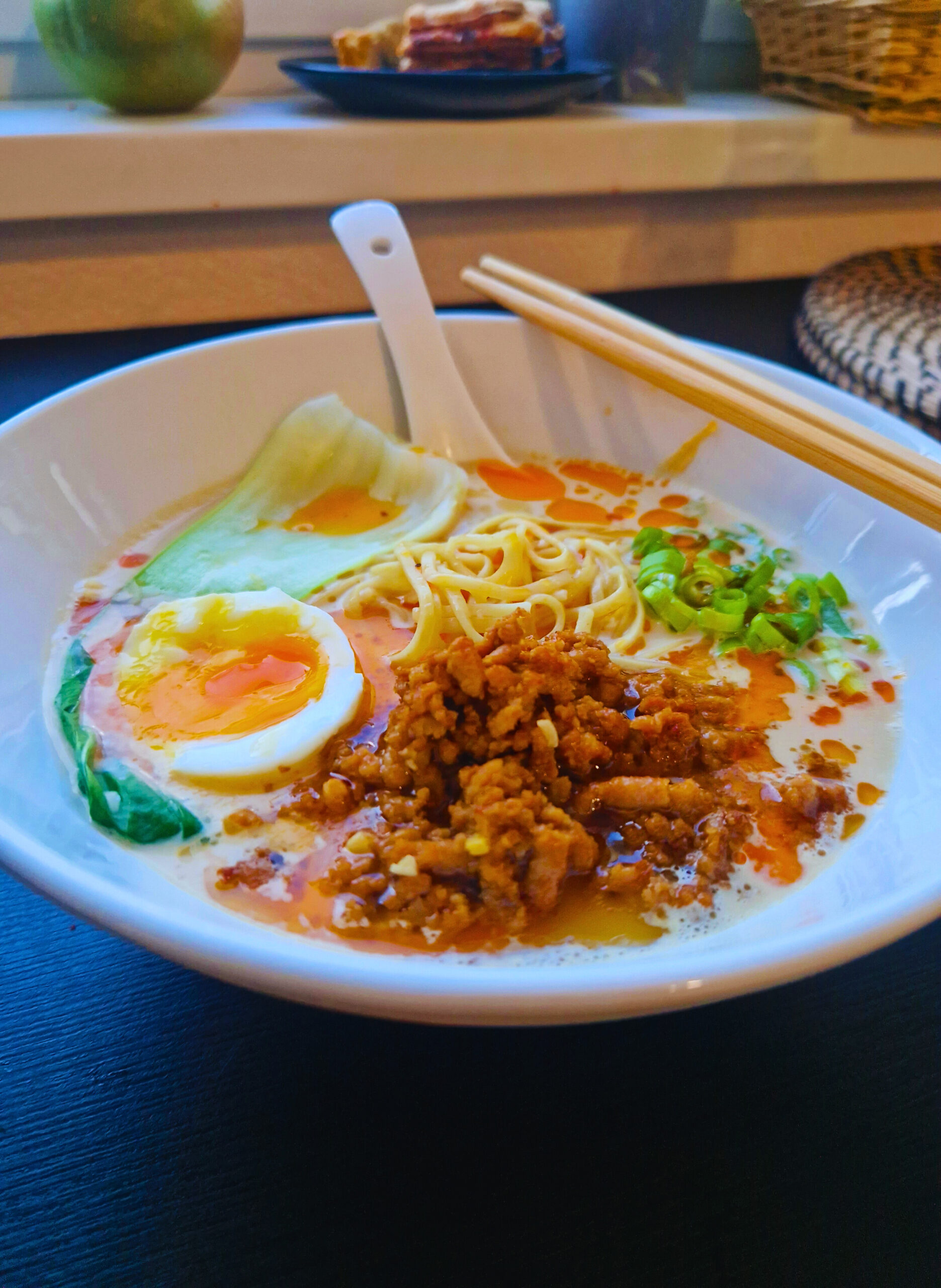 Spicy Sesame Ramen with Pork
