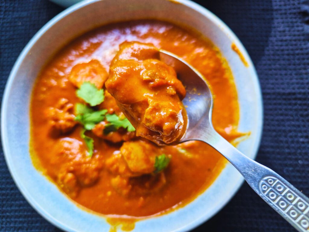 Delicious, creamy and savory butter chicken 