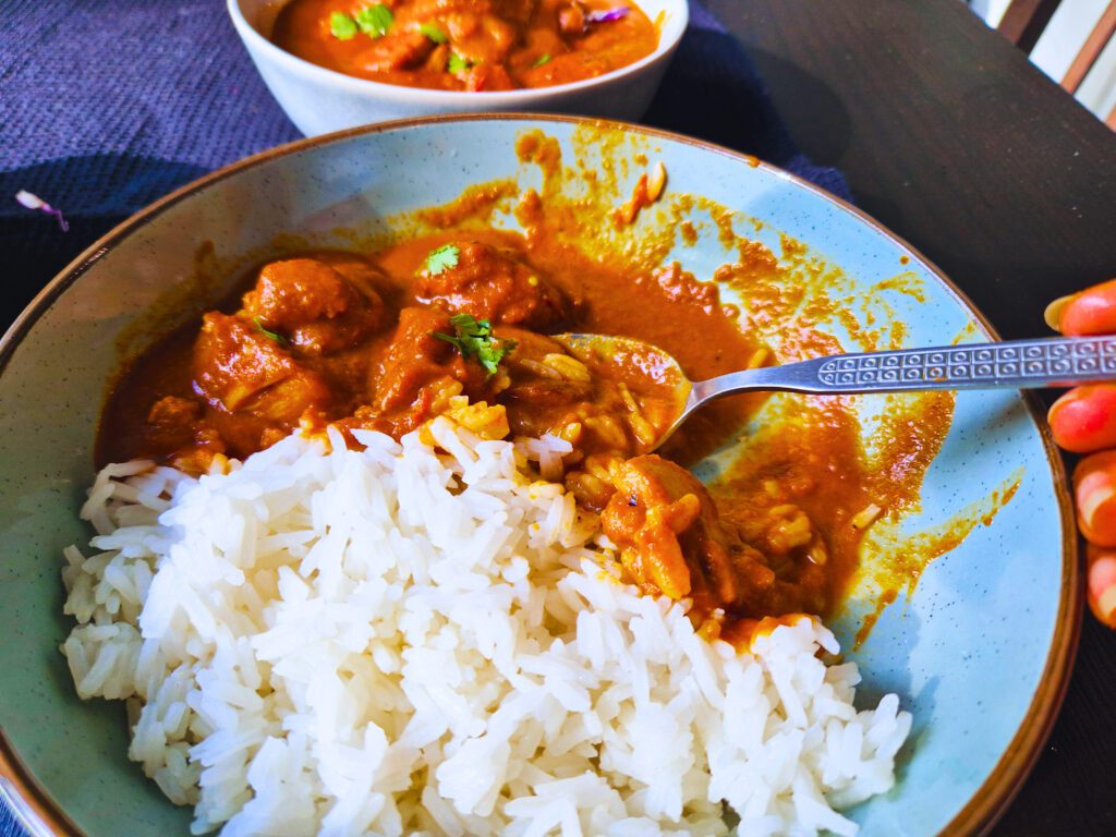 The creamy richness of butter chicken melt in my mouth