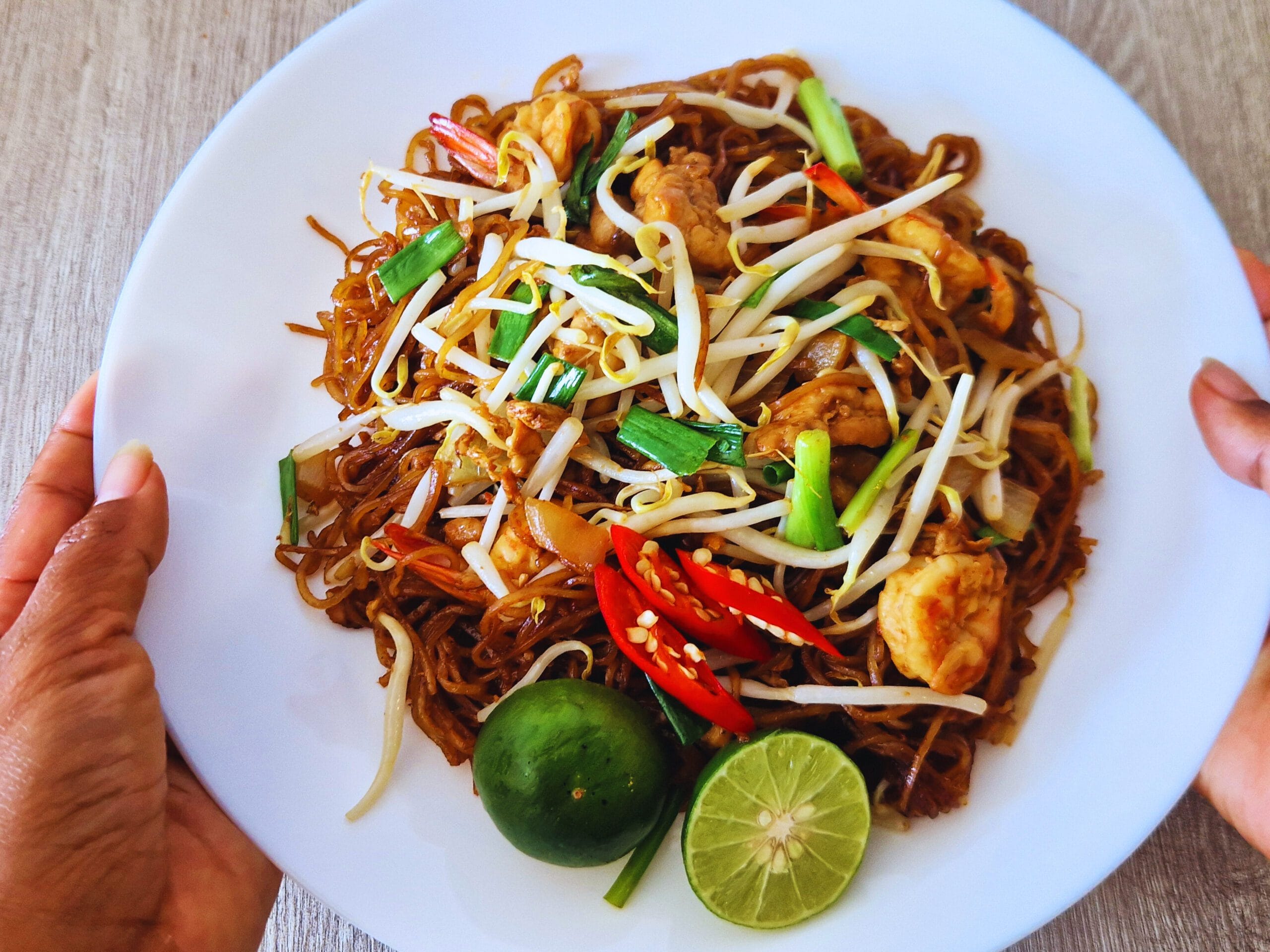 Pad Thai with Chicken and Shrimp