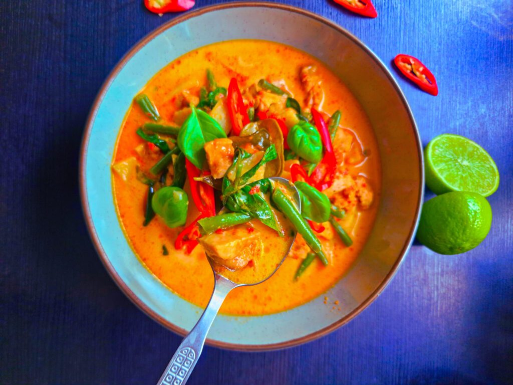 My homemade red curry chicken, spicy, creamy, perfect