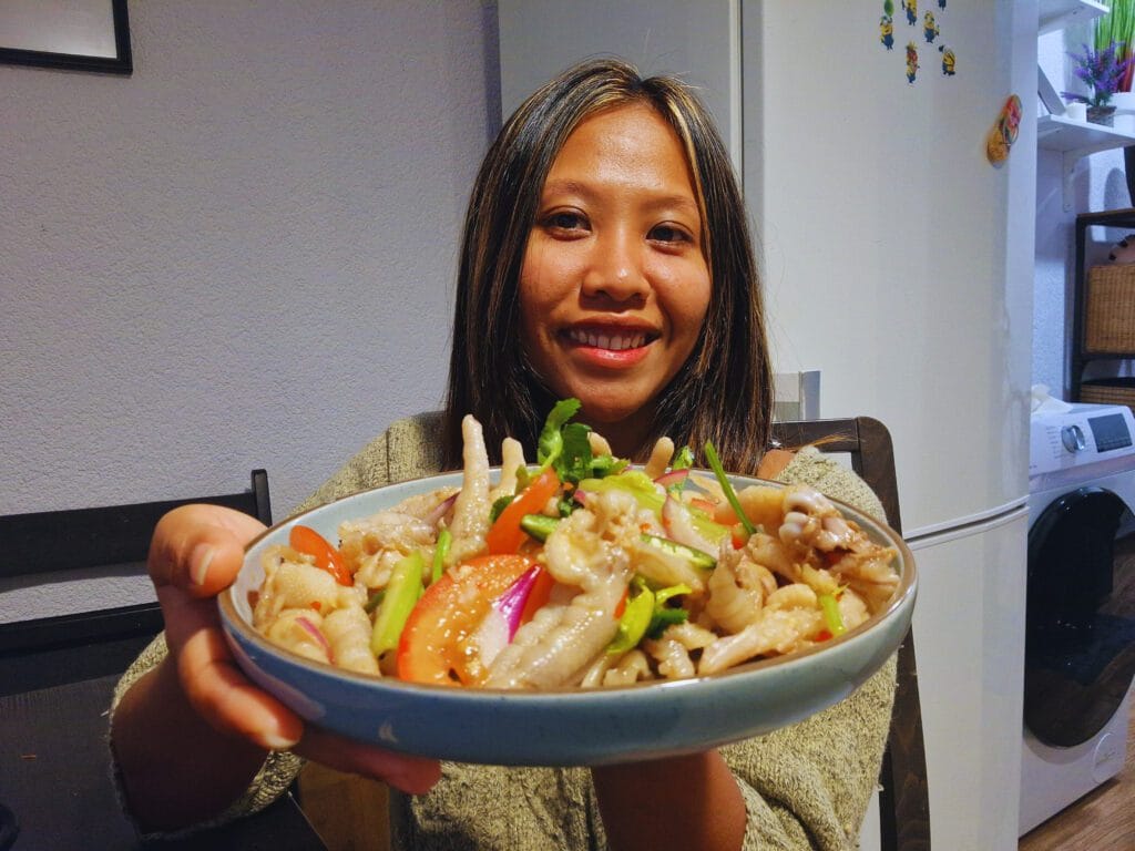Chicken feet salad