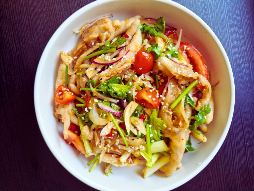 My all-time favorite chicken feet salad