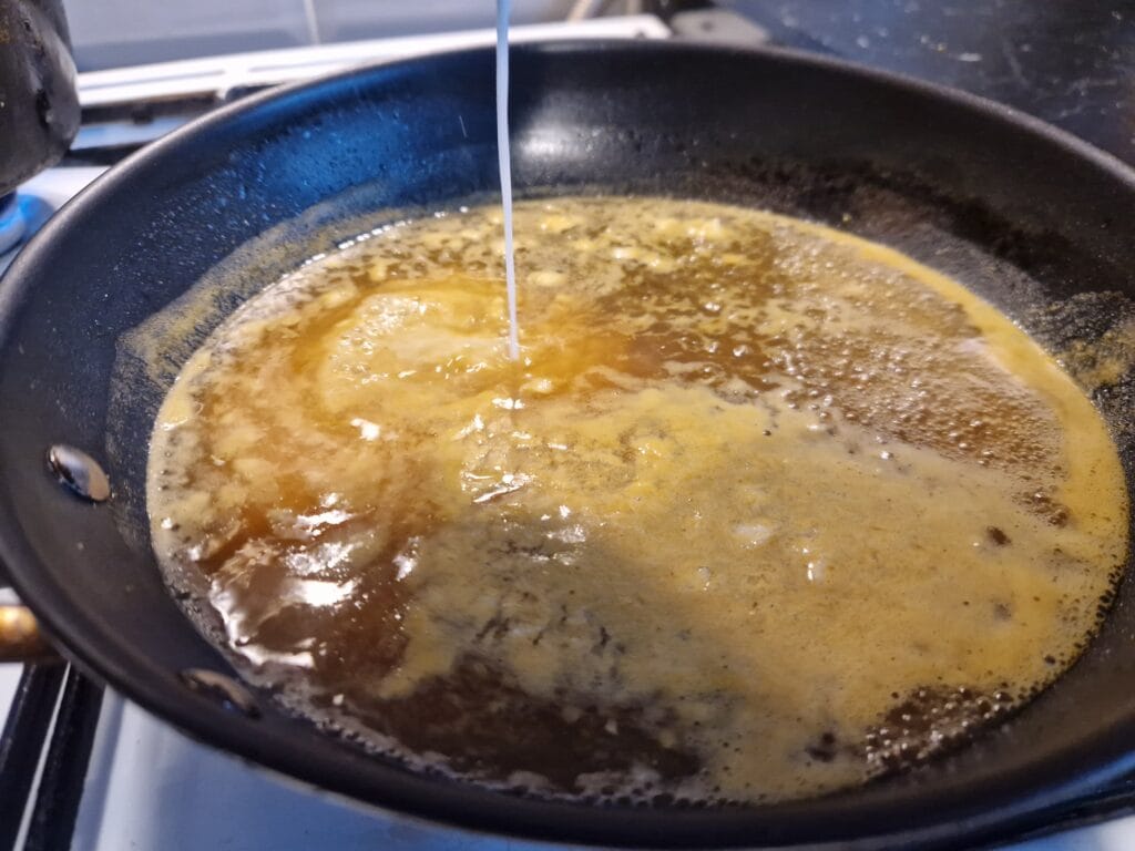 cooking the sauce